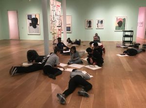 Students have free drawing time at the Drawing Center in SoHo.